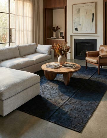 7' 10 x 9' 11 Hand Woven Kilim Modern Wool Rug