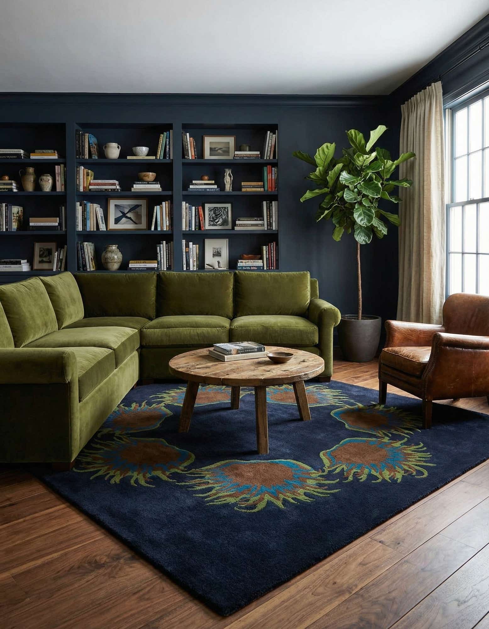 7' 5 x 7' 6 Luna Wool Square Rug