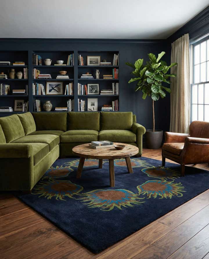 7' 5 x 7' 6 Luna Wool Square Rug