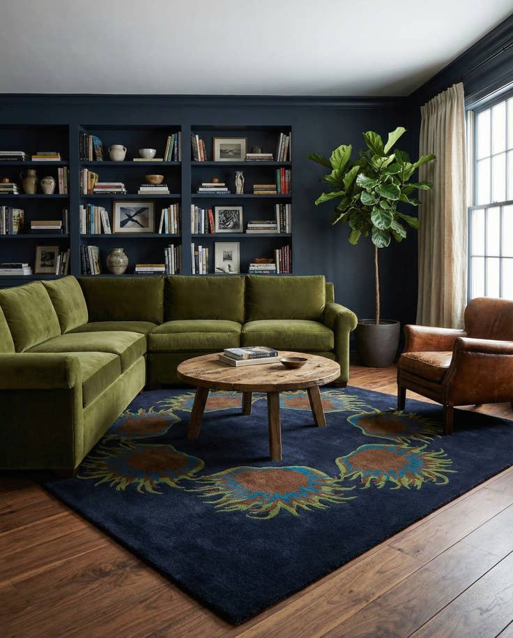 Detail image of 7' 5 x 7' 6 Luna Wool Square Rug