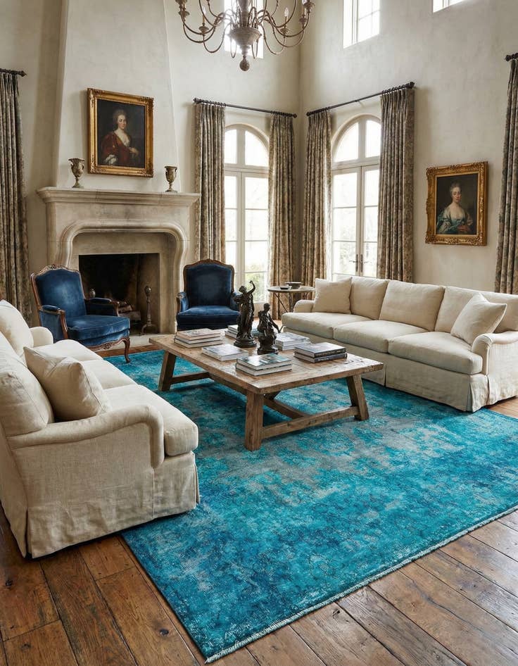 Detail image of 9' 11 x 12' 7 Vintage Royal Wool Rug