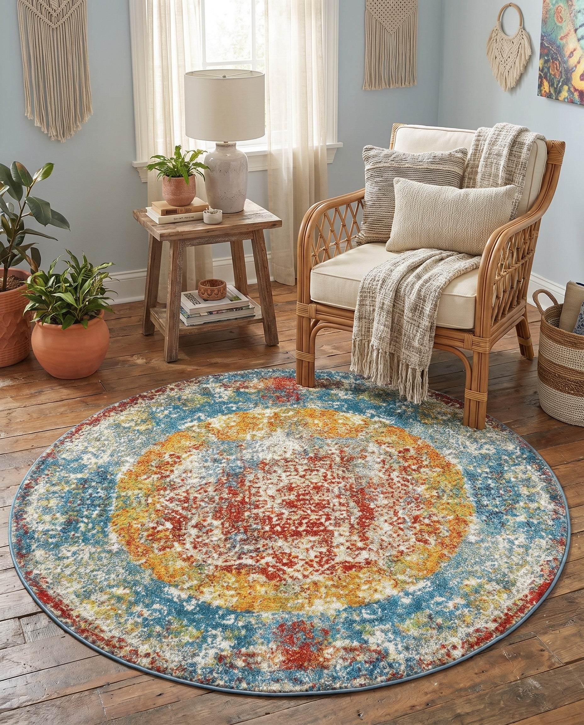 4' x 4' Veneto Round Rug