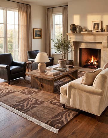 5' 8 x 8' 1 Hand Knotted Darya Wool Rug
