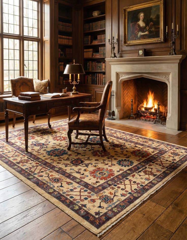 Detail image of 6' 4 x 8' 3 Sara Wool Rug