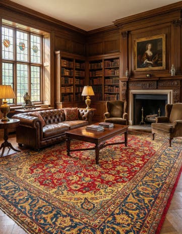 8' 11 x 12' Hossainabad Rug