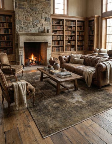 7' x 10' 6 Vintage Wool Rug