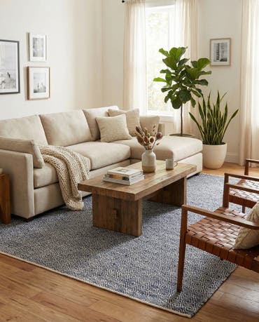  12' x 15' 11  Hand Woven Braided Jute Rug