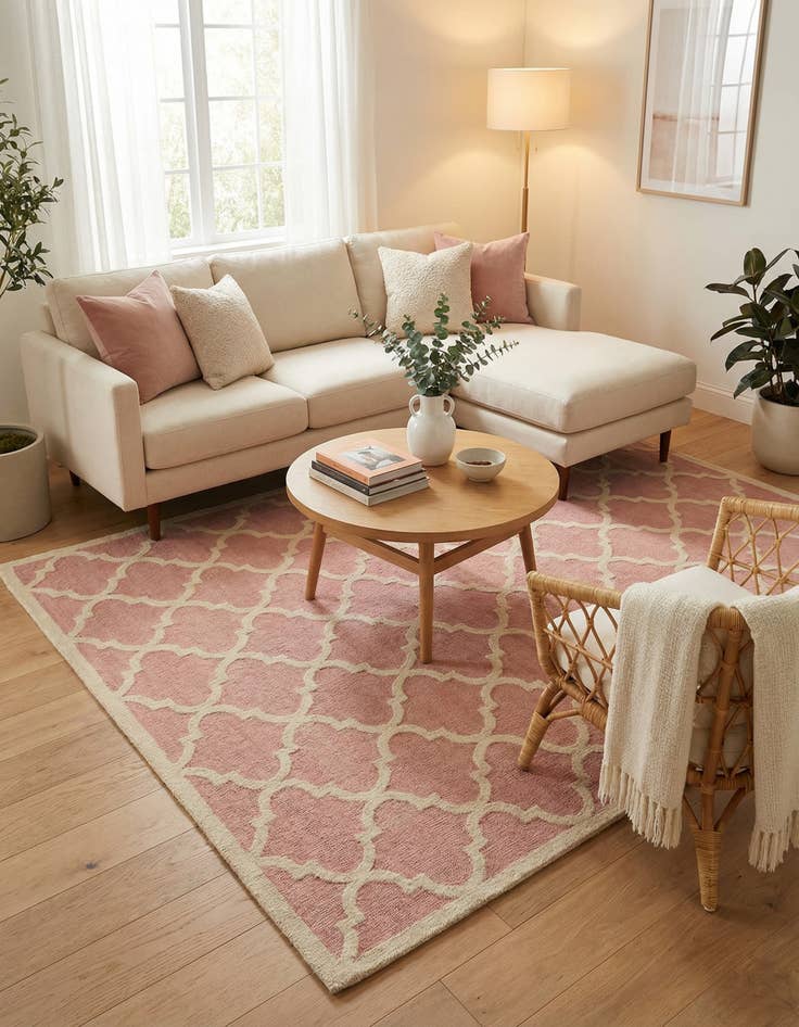 Detail image of 8' x 8'  Hand Knotted Jill Zarin Dorset Square Rug