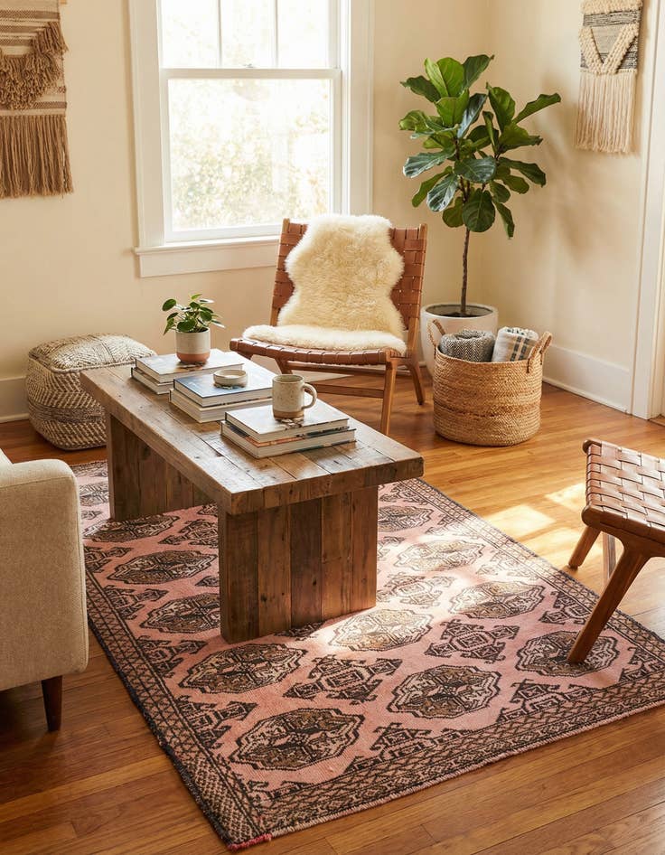 Detail image of 3' 3 x 5' 7  Hand Knotted Ultra Vintage Persian Wool Rug