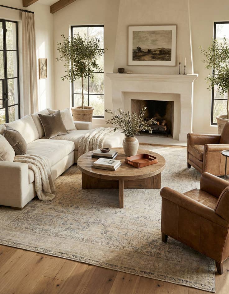 Detail image of 7' 9 x 11'  Hand Knotted Ultra Vintage Persian Wool Rug