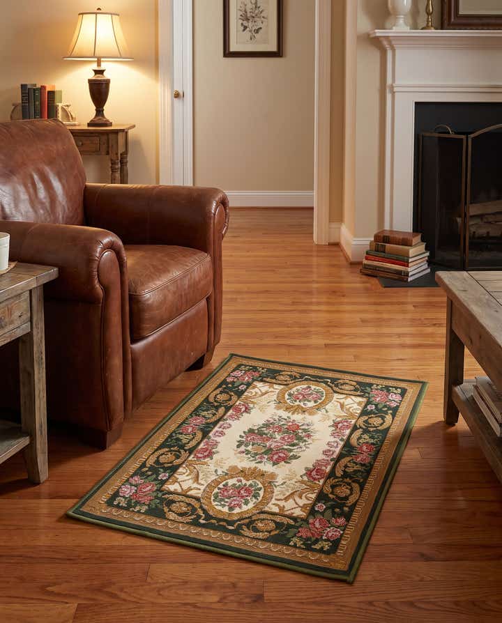 2' x 3' Easy-Clean Traditional Indoor / Outdoor Rug