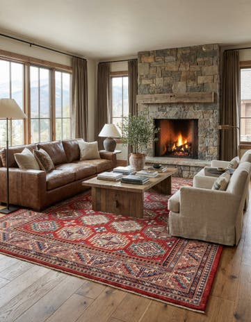 8' 3 x 11' 2 Hand Knotted Kazak Rug