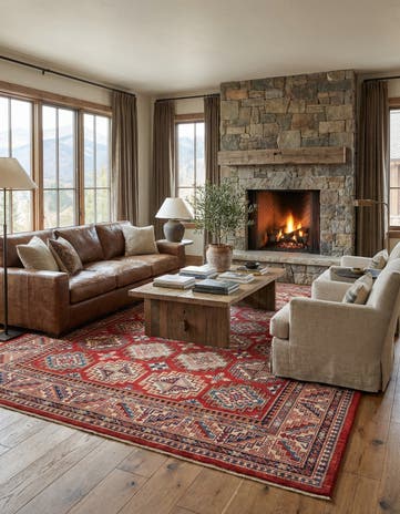 8' 3 x 11' 2 Hand Knotted Kazak Rug
