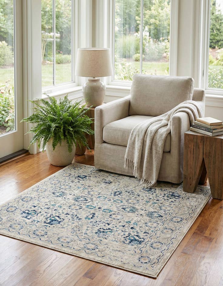 Detail image of 5' 3 x 5' 3 Stockholm Square Rug