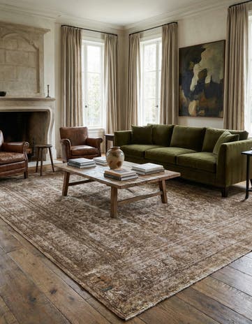 9' 6 x 12' 3 Hand Knotted Ultra Vintage Persian Wool Rug
