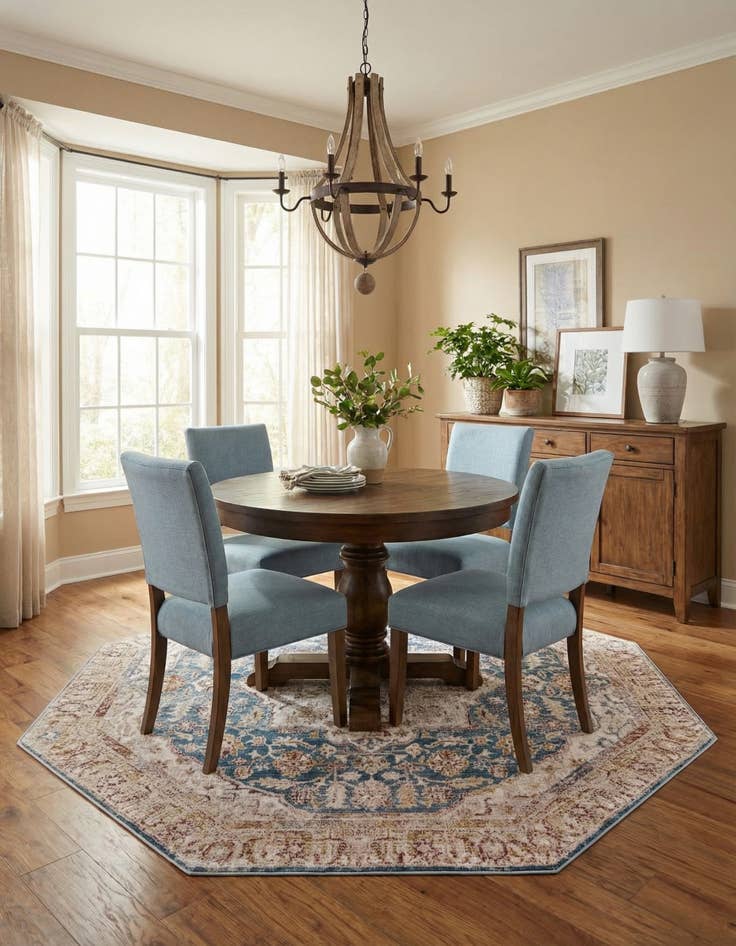 Detail image of 7' 10 x 7' 10 Deepa Octagon Rug