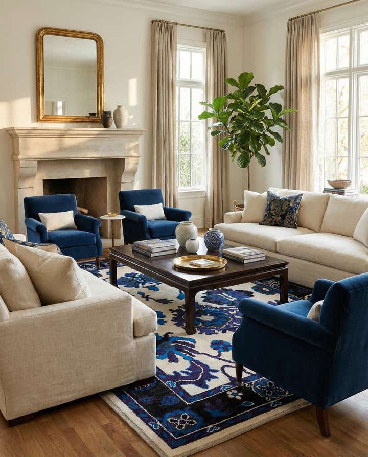 9' 3 x 12' 9 Hand Knotted Oushak Wool Rug