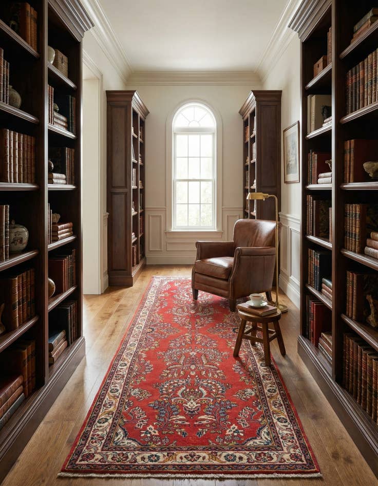 Detail image of 3' 3 x 8' 11 Hamedan Runner Rug