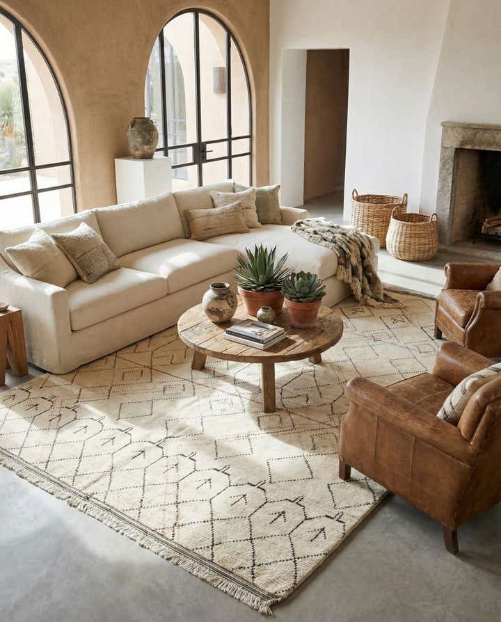 10' x 15' Hand Knotted Moroccan Wool Rug