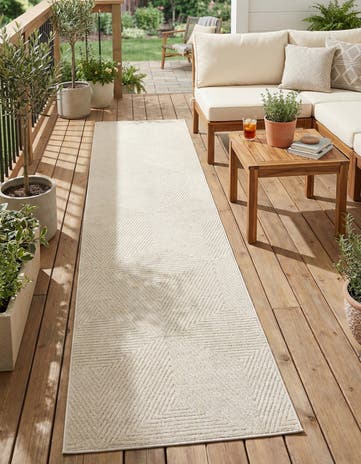 2' 7 x 12' Easy-Clean Sabrina Soto Indoor / Outdoor Runner Rug