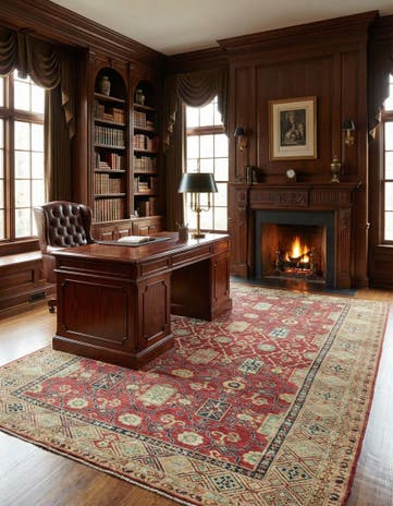 6' 8 x 9' 8 Hand Knotted Kazak Oriental Rug