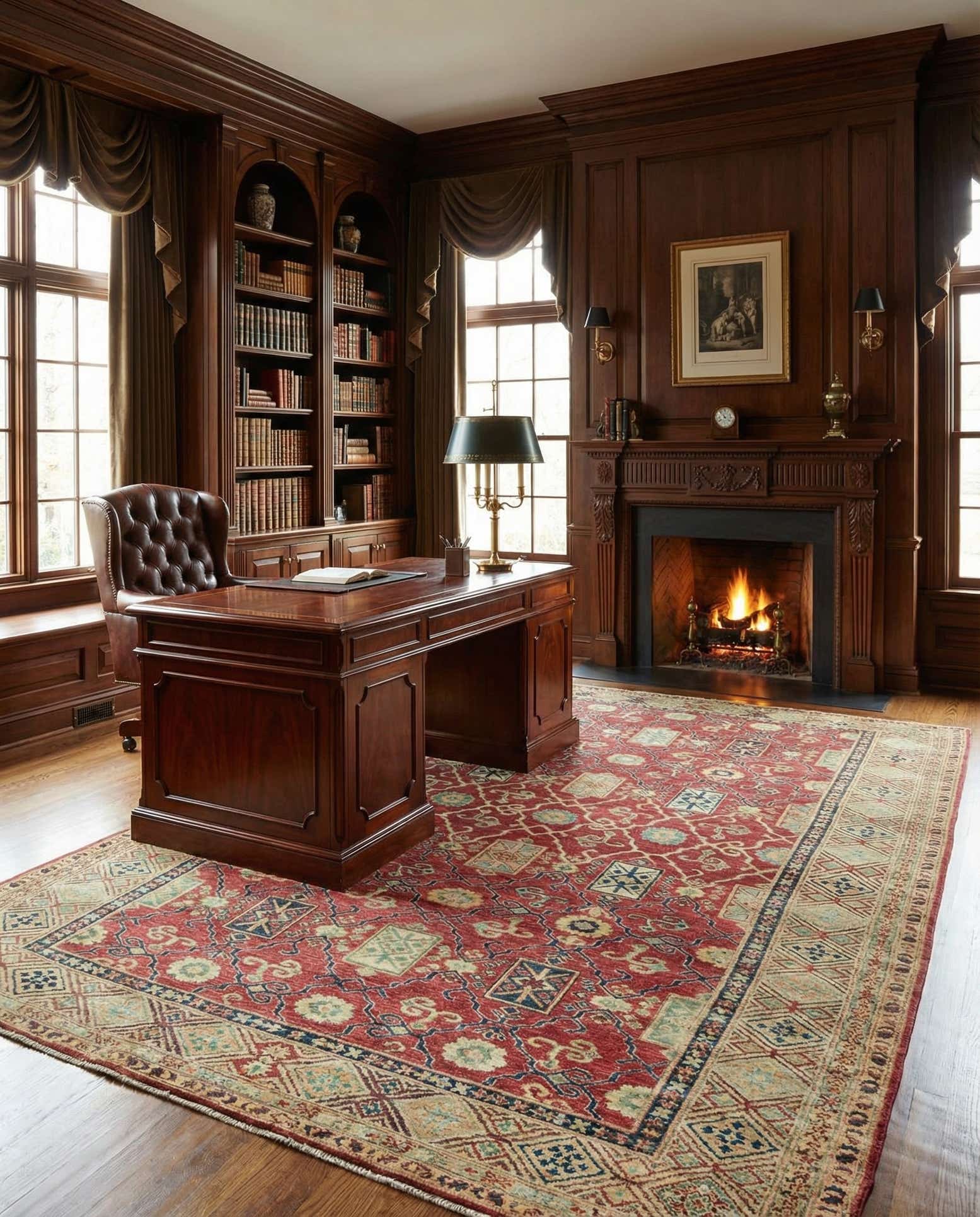 6' 8 x 9' 8 Hand Knotted Kazak Oriental Rug