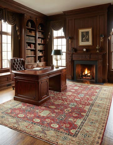 6' 8 x 9' 8 Hand Knotted Kazak Oriental Rug
