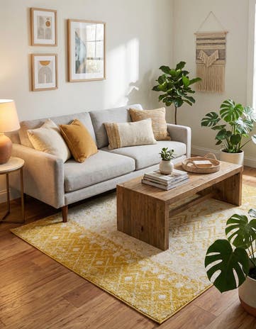 5' 3 x 5' 3 Moroccan Trellis Square Rug