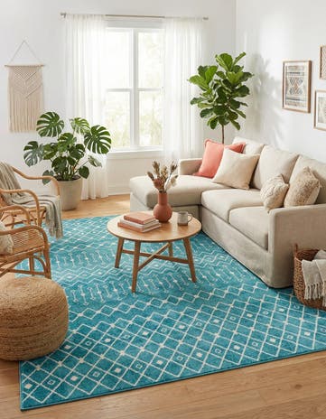 10' x 13' Moroccan Trellis Rug
