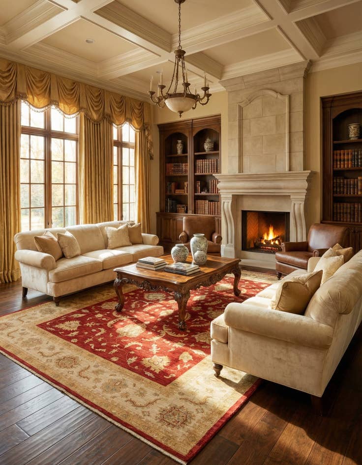 Detail image of 8' 10 x 12' 5  Hand Knotted Peshawar Ziegler Rug