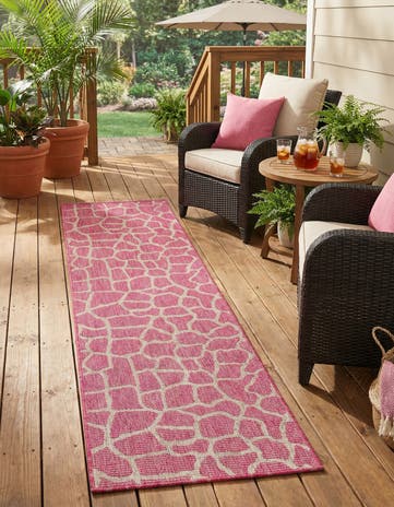 2' x 8' Easy-Clean Safari Indoor / Outdoor Runner Rug