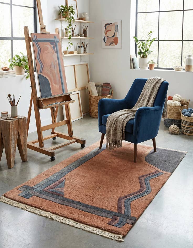 Detail image of 2' 2 x 3' 7  Hand Knotted Tibet Wool Rug