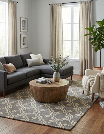 6' 1 x 9' Luna Wool Rug