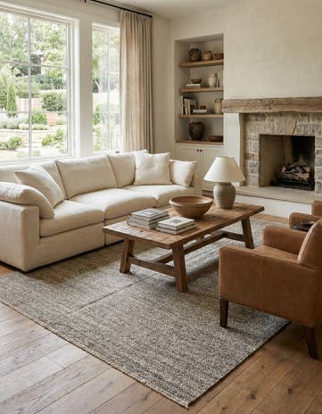 6' 10 x 9' 4 Hand Woven Darya Wool Rug