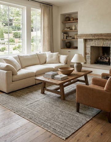 6' 10 x 9' 4 Hand Woven Darya Wool Rug