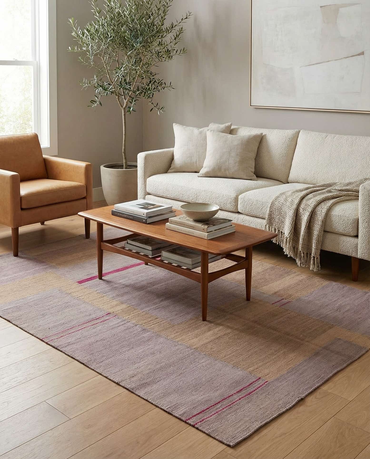 4' 1 x 6' Hand Woven Kilim Modern Wool Rug