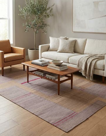 4' 1 x 6' Hand Woven Kilim Modern Wool Rug