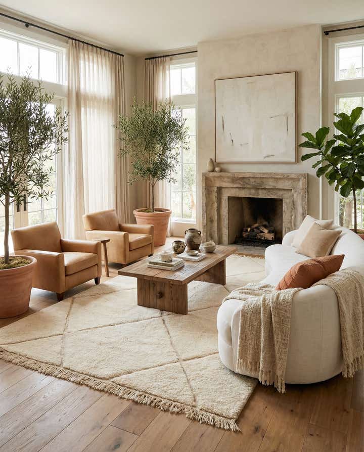 6' 10 x 9' 6 Berber Rug