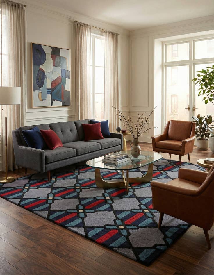 Detail image of 8' x 10' 1 Luna Wool Rug