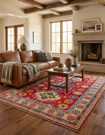 5' 2 x 7' Hand Knotted Kazak Rug