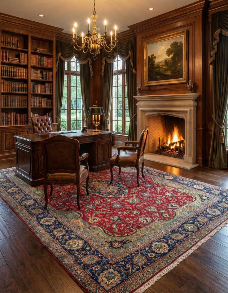 Detail image of 11' 2 x 14' 4 Kashmar Wool Rug