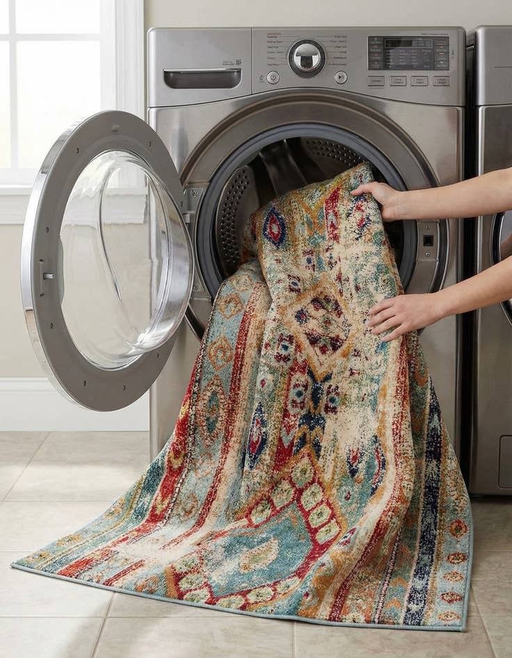 Detail image of  7' x 10'  Washable Mesa Rug