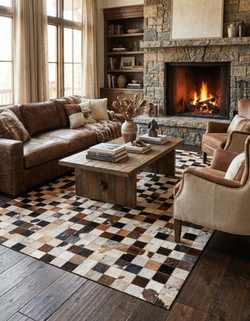 5' x 7' 10 Cowhide Rug