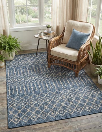 4' x 6' Easy-Clean Lattice Indoor / Outdoor Rug