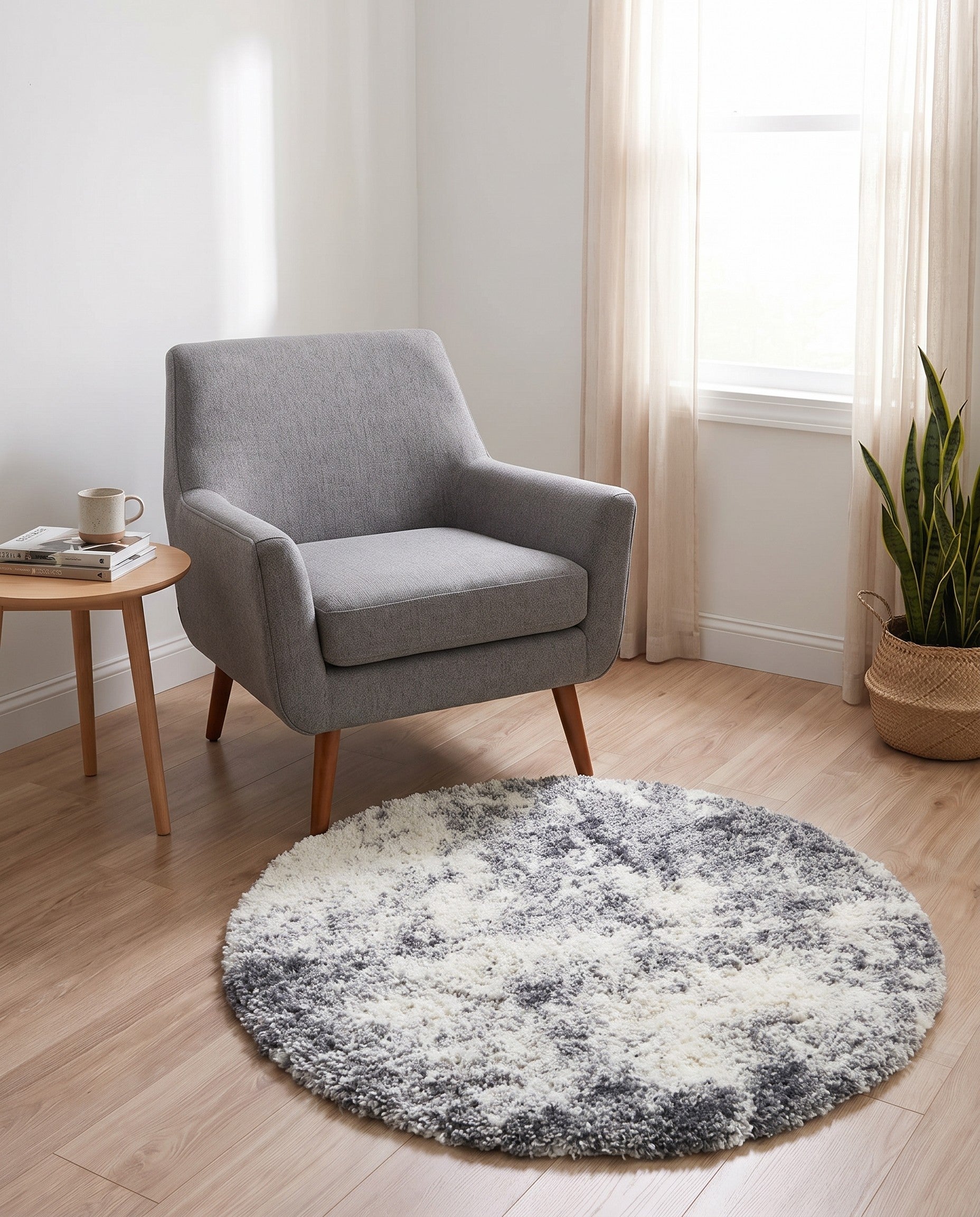 3' 3 x 3' 3 Soft Touch Shag Round Rug