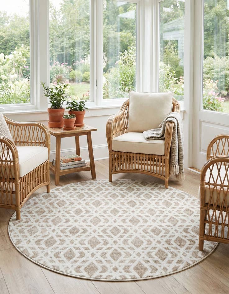 Detail image of 5' 3 x 5' 3 Laguna Round Rug