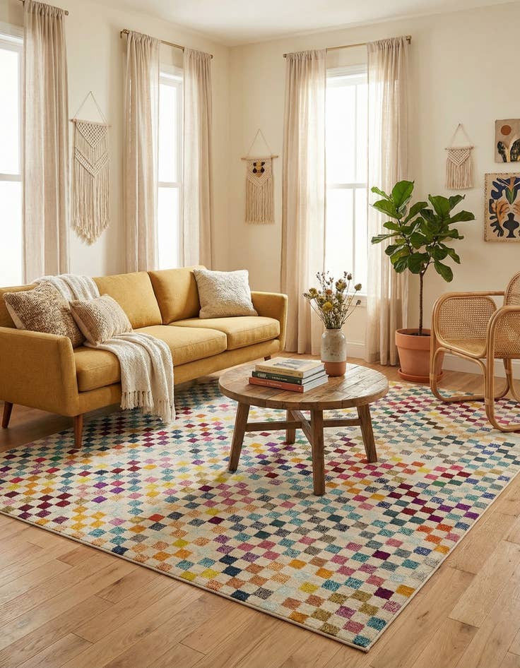 Detail image of  8' x 10'  Washable Theia Rug