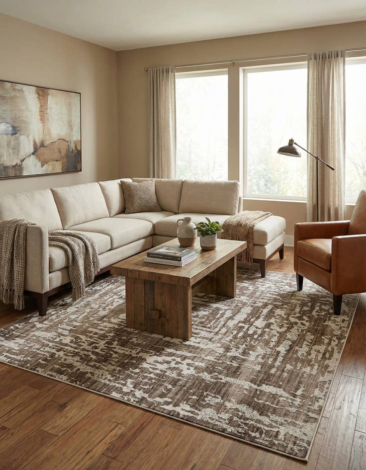 Detail image of 7' 10 x 7' 10 Hermitage Square Rug