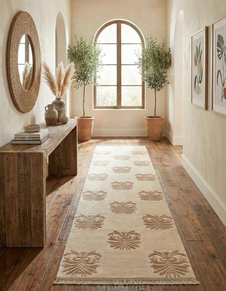 Detail image of  3' 3 x 13' 4  Hand Knotted Darya Wool Runner Rug