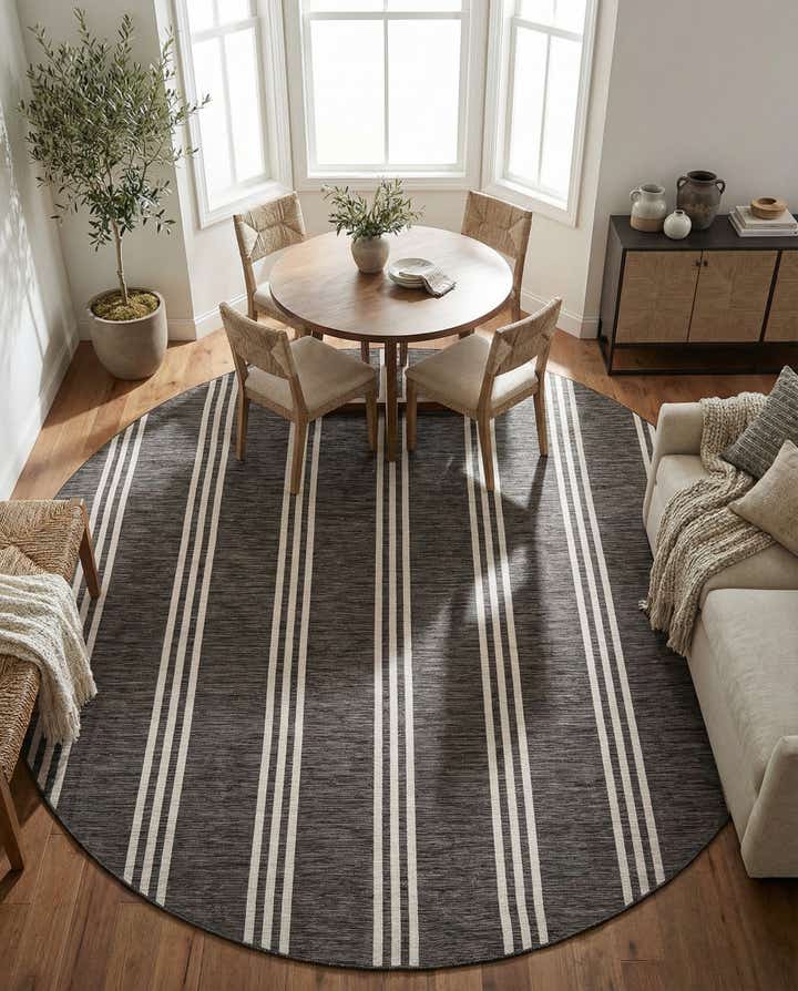 10' 8 x 10' 8 Easy-Clean Jill Zarin Anguilla Indoor / Outdoor Round Rug